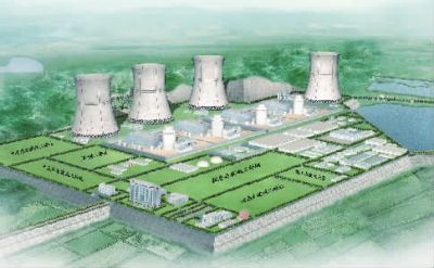小墨山核電廠效果圖。（本版圖片由湖南核電有限公司提供）